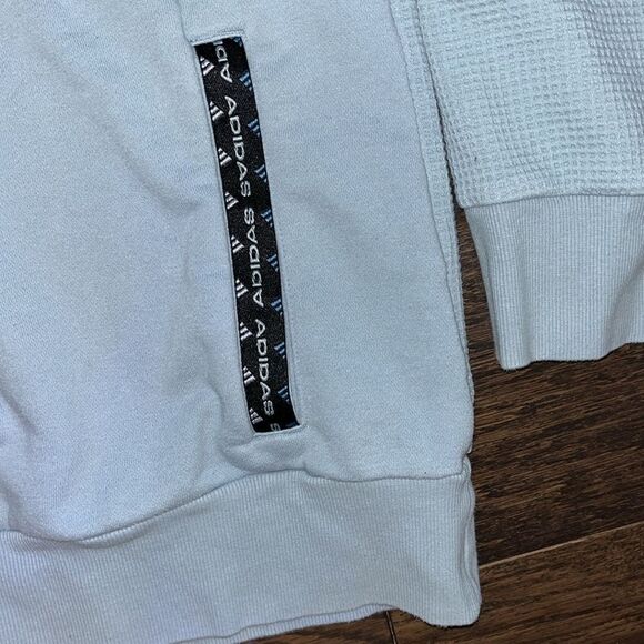 Urban Adidas crewneck front pocket blue gray shirt sweatshirt L men’s oversized - Picture 4 of 5